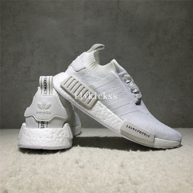 Real Boost Adidas NMD R1 PK Japan Triple White